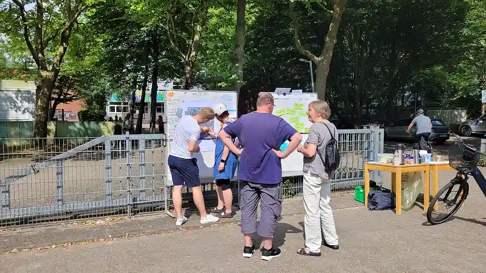 Beteiligung an der Grundschule Stichnathstra&szlig;e, Foto: Proloco