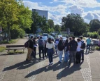 Jugendbeteiligung - Rundgang mit Schüler*innen des 12. Jahrgangs des Gymnasiums Links der Weser 
˜ Bildnachweis: proloco