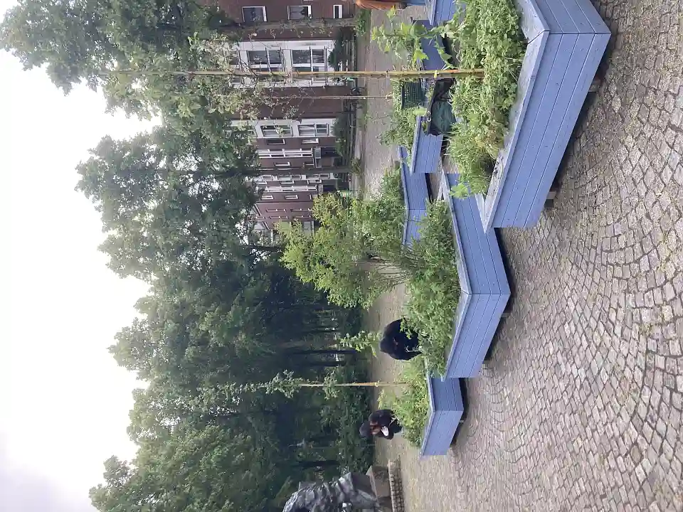 Pop-Up Gr&uuml;n 2025, gemeinsames Bepflanzen der Hochbeete